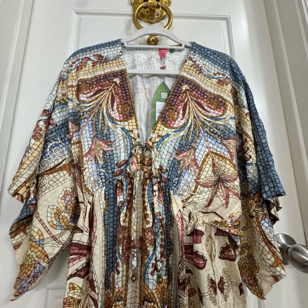 FARM Rio Multicolor Midi Flower Dress